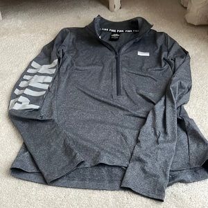 PINK Half-way zip pullover